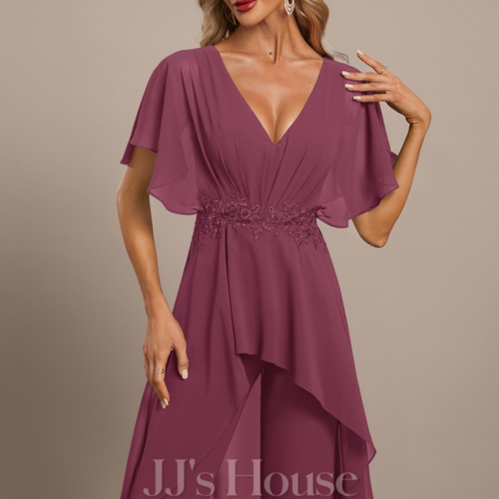JJs House Mulberry V-Neck Jumpsuit
